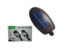 Cargar imagen en el visor de la galería, Foco Led Solar 10watt Poste Sensor Movimiento CL-181 Led con panel solar
